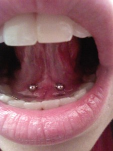 Tongue web Piercing 3 Stoke-on-trent Body piercing - Hanley, ear, Newcastle, stafffordshire