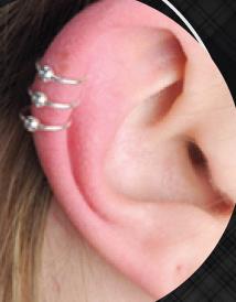 Triple Helix Piercing ear 1 Stoke Body piercing Hanley
